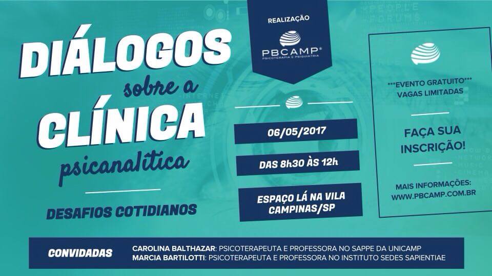 I Encontro de Prática Clínica Psicanalítica – Desafios Cotidianos